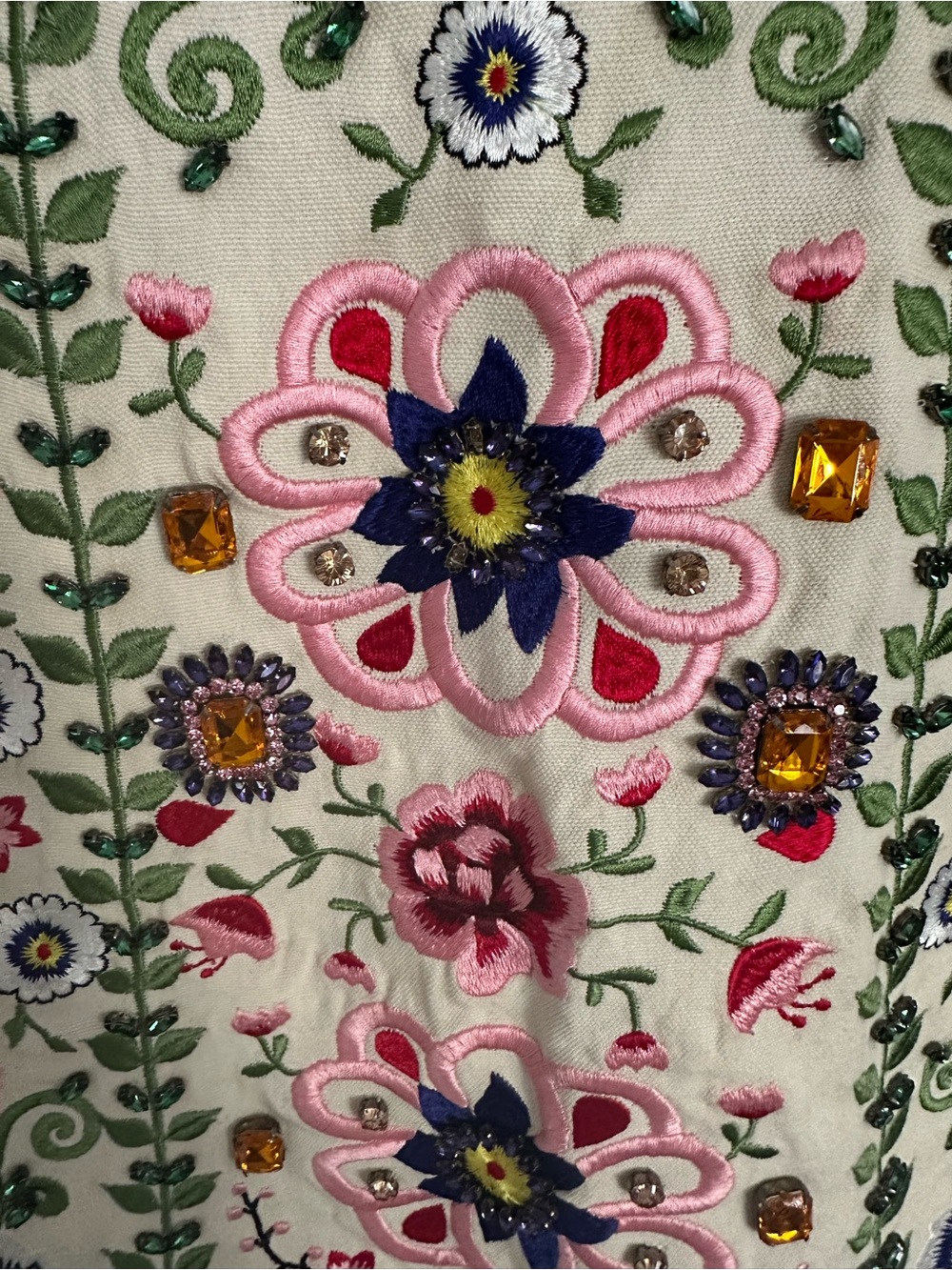 Alice + Olivia Lindsey Embroidered and Embellished Mini Dress - Picture 3 of 9